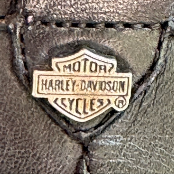 Harley Davidson Black Leather Riding Boots Women’s Size 7 D85397 - Picture 10 of 16